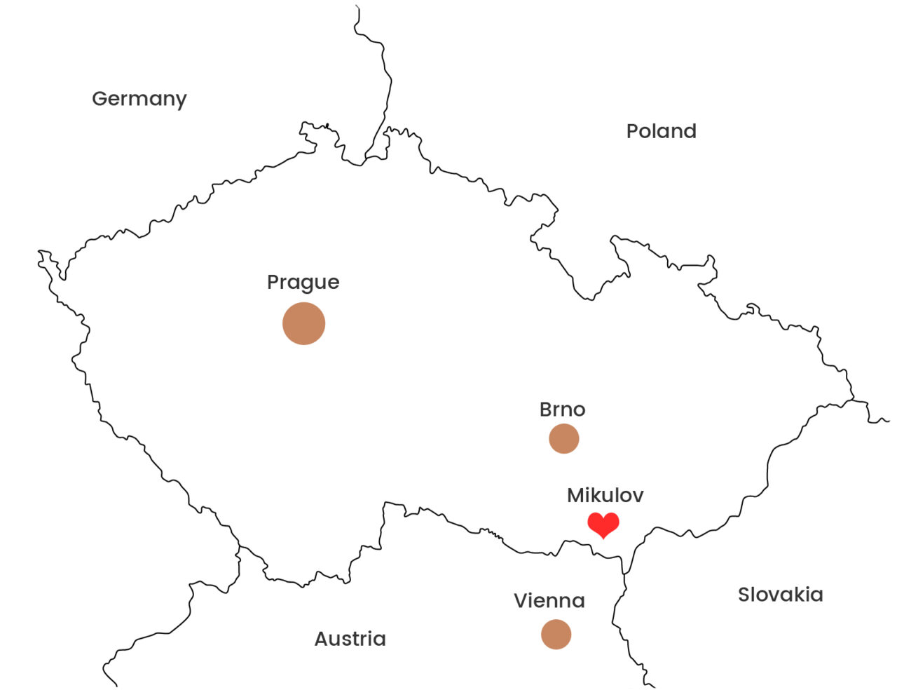 About Moravia Vina Sk Cestovn Agentura Mikulov Ji N Morava   Map About Us 1280x984 